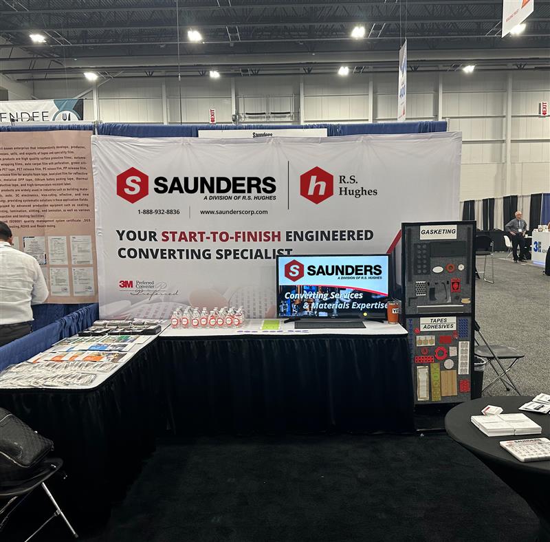 Saunders booth at Adhesives and Bonding Expo.