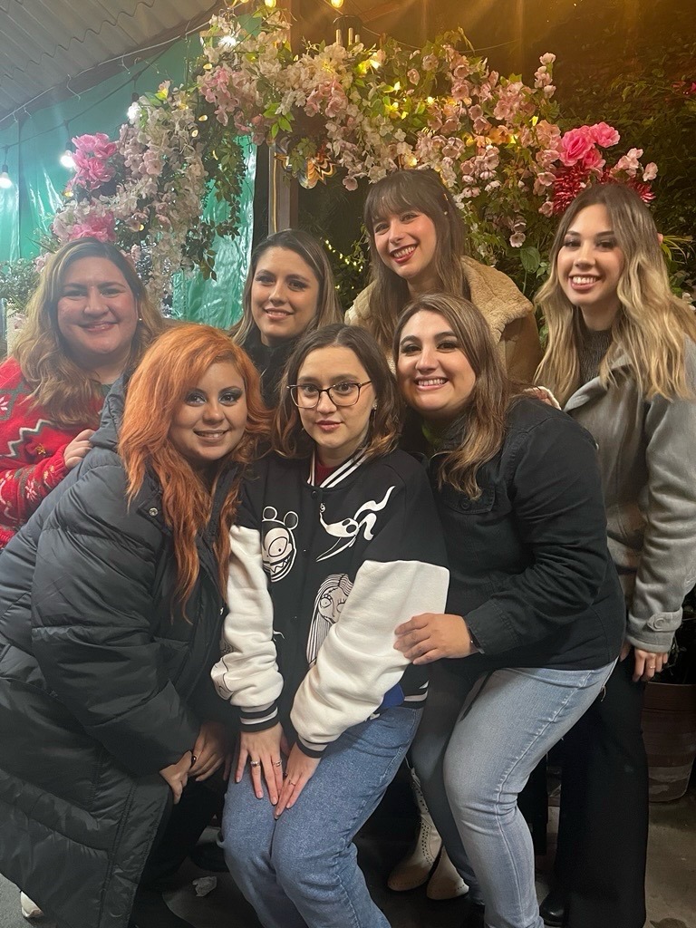 Mayra Balderas celebrating her birthday with her friends and colleagues.